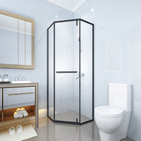 Cabine de douche Type diamant cadre en aluminium cabine de douche vente chaude porte de douche