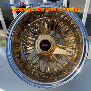 Rines Cromados de <span class=keywords><strong>13</strong></span> Pulgadas, Rines de Alambre Dorados, Patrón de Pernos 5*<span class=keywords><strong>4</strong></span>.5"/<span class=keywords><strong>4</strong></span>.75"/5" - Product Image 5