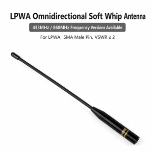 Antena LPWA, Antena Flexible Omnidireccional de 433MHz UHF, Conector SMA Macho, Bajo VSWR, para LoRa NB-IoT IoT - Product Image 2