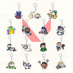 Portachiavi Val Agent - Sage, Omen, Gekko, Killjoy - Divertenti Ciondoli per Borse a Tema Meme - Simpatici Accessori per Zaini per Gamer - Product Image 1