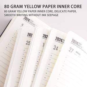 2025 A5 PU cuir couverture rigide planificateur académique 12 mois non daté objectif hebdomadaire calendrier d'<span class=keywords><strong>action</strong></span> <span class=keywords><strong>cahier</strong></span> quotidien avec Style magnétique - Product Image 4