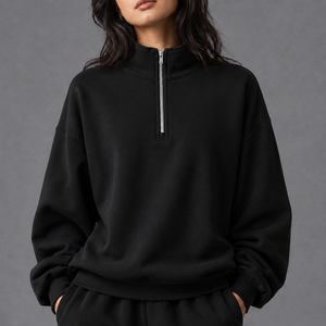 Sweat-shirt à col zippé pour homme et femme, livraison rapide depuis l'entrepôt américain, en molleton doux à manches longues, idéal pour les voyages et les activités de plein air - Product Image 6