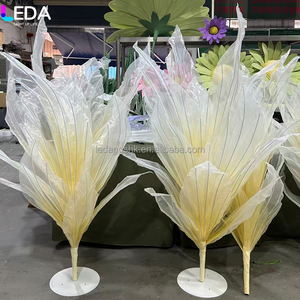LEDA Modern Party Event Supplies & Decor Yellow Giant Silk Organza Artificial Flower Photography <b>Props</b> 150cm Plug for <b>Wedding</b> - Product Image 2