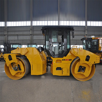 Compacteur de sol vibrant à double tambour SR14D-3 de 14 tonnes avec moteur diesel et système entièrement hydraulique