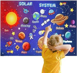 Juego de Tablero de Fieltro Ecológico del Sistema Solar de la NASA, 41 Piezas, Historias Espaciales, Material Educativo Montessori de Astronomía para Niños - Product Image 5