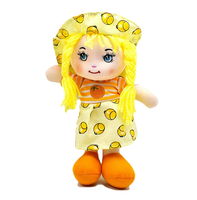 Op maat gemaakte pluche pop met kleding, gepersonaliseerde knuffelpop met fruitthema, zacht pluche speelgoed voor kinderen, cadeau