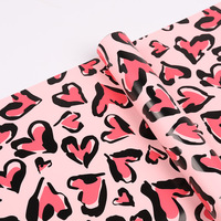 Kertas pembungkus bunga Matte Hari Valentine, kertas pembungkus buket Korea