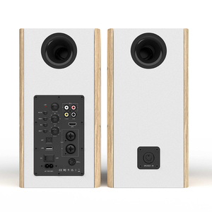 Sistema de Altavoces de Estantería de Madera con Subwoofer de 4'' y 100W, Tres Vías, Super Bajo, 2.0 Activo, Cableado/Inalámbrico para Fiestas, Computadora y Hogar - Product Image 4