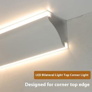 Lampada Lineare a LED <span class=keywords><strong>Serie</strong></span> 6000 da Soffitto per Angolo Superiore Luminoso per Soggiorno Installazione Senza Scanalature per Angolo Interno Linea in Gesso a Vista - Product Image 5