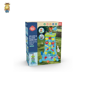 Ensemble de jouets aquatiques en plastique pour enfants Splash and Bloom, mur d'eau et de sable, jeu sensoriel de plage en plein air avec entonnoirs et moules - Product Image 6