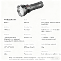 Mini lampe torche LED tactique haute luminosité, indice de protection IP44, rechargeable par USB, gradation multi-niveaux, durable pour le camping et les situations d'urgence