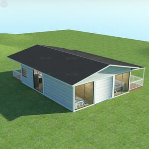 EU Standard House 154 m² 2 chambres modulaire conteneur maison avec L véranda Double Pitch toit électrique et <span class=keywords><strong>plomberie</strong></span> - Product Image 5