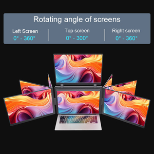 จอภาพพกพาแบบขยายหน้าจอ IPS LCD สำหรับเล่นเกม 3 จอ ขนาด 14 นิ้ว ลดแสงสีฟ้า ใช้ได้กับแล็ปท็อป คอมพิวเตอร์ PC ระบบ <span class=keywords><strong>Mac</strong></span>/Win - Product Image 4