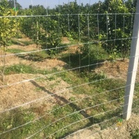 Clôture pour bétail 5 pieds x 328 pieds, clôture en fil galvanisé, clôture pour ferme d'élevage, clôture robuste pour cerfs, chèvres et bovins, revêtement en zinc épais pour ferme