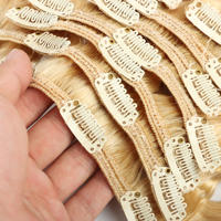 Prix d'usine 2025, cheveux humains vierges russes de qualité 12A, 100% naturels, extensions de cheveux à clips avec toutes les couleurs