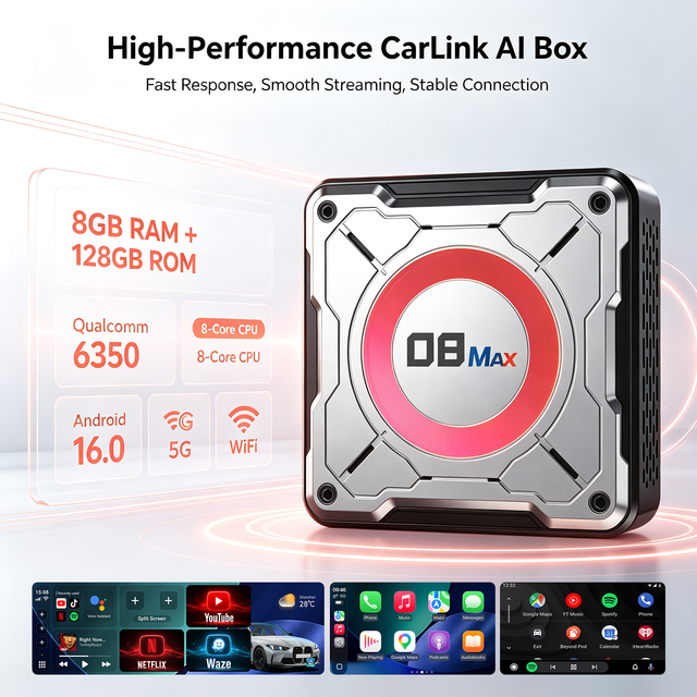 Powerful 5G Qualcomm 6350 BMW AI Box Wireless CarPlay Android Auto Adapter Multimedia Interface for BMW IDrive 7 8 9 Netflix