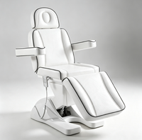Table de massage électrique hydraulique pour soins du visage et spa, avec coussin en cuir PU, lit de traitement réglable pour salon de beauté - Portable