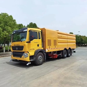 SINOTRUK HOWO - Barredora de Calles Hidráulica con Descarga Especial, Camión Barredor de Polvo por Aspiración 6x4, Precio de Fábrica - Product Image 3
