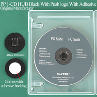 SUNSHING Confezione all'ingrosso di scatole per CD trasparenti con retro adesivo, supporti per CD/DVD in PVC, punti di schiuma bianchi per il montaggio di dischi