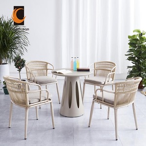 Mediterranean New Style Meuble Terrasse Living Room Luxury Lounge <strong>Chair</strong> Cushion <strong>Outdoor</strong> Rope Sofa <strong>Comfy</strong> <strong>Outdoor</strong> <strong>Chair</strong> - Product Image 6