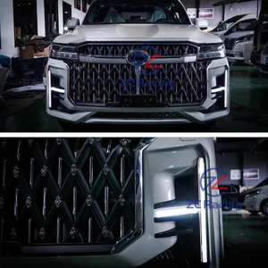 Kit de carrosserie d'assemblage de pare-chocs avant arrière Offre Spéciale mise à niveau Style MAX pour Land Cruiser LC300 Prado 2022 2023 calandre de voiture Facekit Refit - Product Image 3