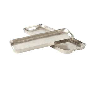 Plateau en métal de style industriel Plateau de service galvanisé pour table basse, décoratif pour la maison - Product Image 3