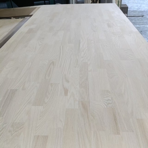 Panneau en <span class=keywords><strong>bois</strong></span> massif en chêne européen, assemblé par jointure à languettes, bord collé, pour meubles, plateau de table, armoire - Product Image 5