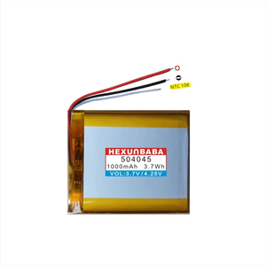 504045 3.7V 1000Mah 3 Draden Ntc 10K Polymeer Li-Ion Batterij Voor Luidspreker Mp3 T040 - Product Image 3