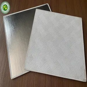 Building Material PVC Gypsum Ceiling Tile False Ceiling 600*600mm Gypsum Board Ceiling Tile