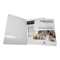 Carpeta de Presentación A4 Ultrafina con Impresión UV, Práctica y Promocional, con Ranura para Tarjetas, para la Organización Diaria de la Oficina y Negocios