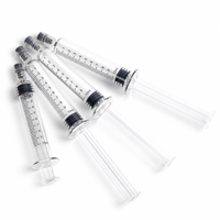 Flacon de stockage de concentré premium en plastique de 3 ml avec logo personnalisé, conception anti-fuite Luer Lock et piston, pour emballage sur mesure