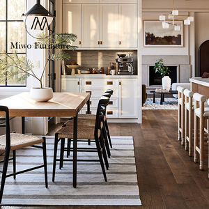 Nhà Hàng Hiện Đại Cổ Tùy Chỉnh Vải Da Bằng Gỗ Thanh Phân Ghế Cao Thanh Cà Phê Cửa Hàng Nhà Bếp Quầy Ghế - Product Image 4