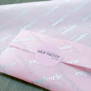 Customized Logo Printed 17gsm Pink Wrapping Tissue <b>Paper</b> Gift Packaging <b>Paper</b> Decoration <b>Packing</b> <b>Paper</b> - Product Image 5