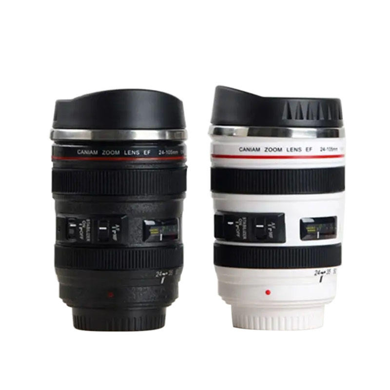 Camera Lens Mug Stainless Steel Insulated Travel Mug