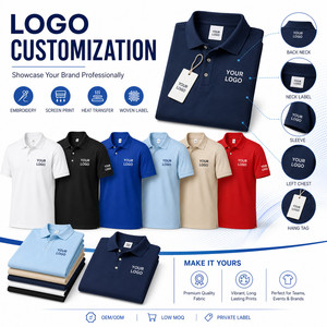 เสื้อโปโลพรีเมียมแบบยูนิเซ็กซ์ สกรีนโลโก้ได้ตามต้องการ รับผลิตเสื้อทีมกอล์ฟ ขายส่ง ไซส์ S-4XL หลายสี ดำ น้ำตาลเข้ม - Product Image 2