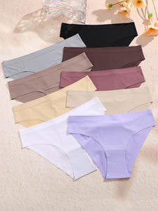 Culottes de sport triangulaires respirantes sans coutures taille basse pour femmes européennes et américaines - Sensation de peau nue, culottes invisibles taille basse - Product Image 4