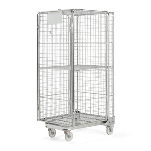 Magazzino 4 ruote Mobile 500kg filo d'acciaio tubo pieghevole acciaio Roll bar - Product Image 3
