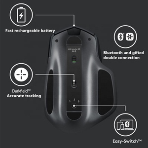 Logitech MX MASTER 2S chuột văn phòng không dây LED pin USB kho mới lạ phụ kiện máy tính có thể sạc lại mousele tiện dụng - Product Image 3