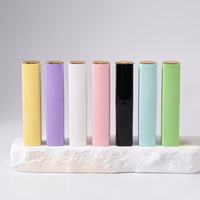 Flacon de parfum de voyage 10 ml personnalisé avec étiquette, design à ouverture rotative, coque ABS rectangulaire mince avec insert en verre, portable et facile à transporter