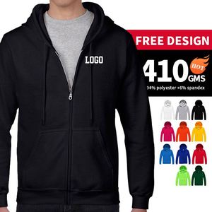 Sudadera con capucha personalizada con cremallera, logotipo sublimable, venta al por mayor, algodón, unisex, ropa para hombre, directo de fábrica - Product Image 2