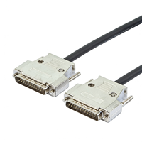 Cable Serial RS232 DB25 Macho a Macho de 25 Pines D-Sub, Cable de Cobre Trenzado Blindado con Cubiertas Metálicas Fundidas a Presión