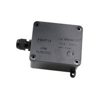 Boîte de jonction électrique en plastique étanche 1 voie FSH714 IP68 Boîte de jonction étanche pour bande lumineuse intérieure et extérieure