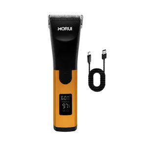 MORUI D Series Professional Cordless Rechargeable Pet Hair Clipper Detachable Pet Clipper Blade 10# 4F 5F 7F 3-3/4F Blade GOLD