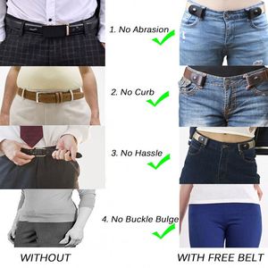Ceinture facile <span class=keywords><strong>sans</strong></span> <span class=keywords><strong>boucle</strong></span> <span class=keywords><strong>Ceintures</strong></span> pour hommes pour femmes Ceinture élastique extensible Jeans caché Invisible Secret Kid - Product Image 6
