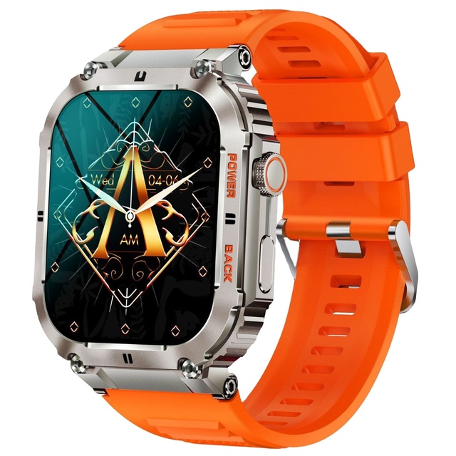 Metal K57 Pro Sport Smart Watches 1.96 Inch Fitness Activity Tracker Calling Smart Watch square Screen Man Watch