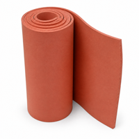 Rotolo di schiuma siliconica rossa Jacey a celle chiuse, guarnizione in gomma spugnosa resistente alle alte temperature, 3mm 5mm 10mm, per sigillatura e ammortizzazione