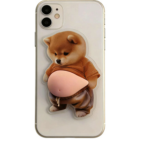 Autocollant en caoutchouc 3D anti-collision pour porte, motif Shiba Inu ventru, jouet créatif et mignon anti-stress pour la maison - Product Image 5