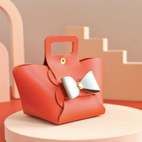 Boîte cadeau en cuir PU, sac à main de faveur de mariage, forme créative pour cadeau, emballage de boîte de bonbons dragées