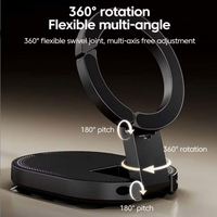 Support de téléphone magnétique 3 en 1, ventouse, support de bureau pliable, support de téléphone portable réglable pour iPhone, Samsung, tous les téléphones