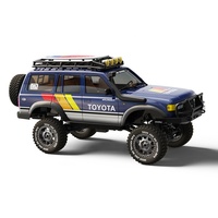 JXC 5826 Camioneta Todoterreno a Escala 1/12, 4Runner Land Cruiser LC80 con Licencia, Control Remoto Proporcional de 2.4G, Luces LED